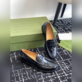Gucci 23ss Лоферы, высококачественная версия. Переплетенные буквы