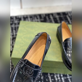 Gucci 23ss Лоферы, высококачественная версия. Переплетенные буквы