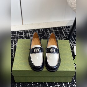 Gucci 23ss Лоферы, высококачественная версия. Переплетенные буквы