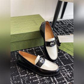 Gucci 23ss Лоферы, высококачественная версия. Переплетенные буквы