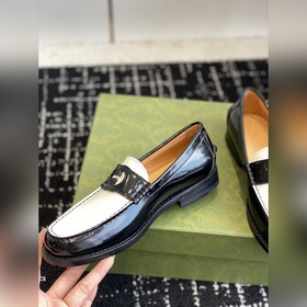 Gucci 23ss Лоферы, высококачественная версия. Переплетенные буквы