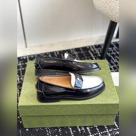 Gucci 23ss Лоферы, высококачественная версия. Переплетенные буквы