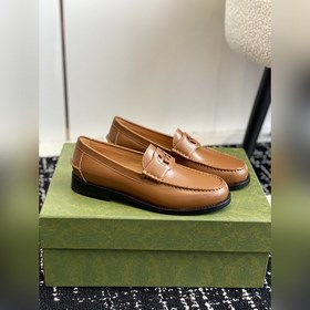 Gucci 23ss Лоферы, высококачественная версия. Переплетенные буквы