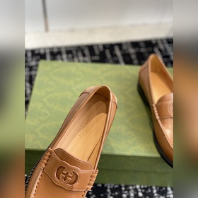 Gucci 23ss Лоферы, высококачественная версия. Переплетенные буквы
