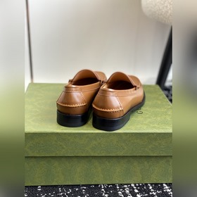 Gucci 23ss Лоферы, высококачественная версия. Переплетенные буквы