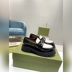 Gucci Лоферы на толстой подошве Материал： кожа бычка с открытым к