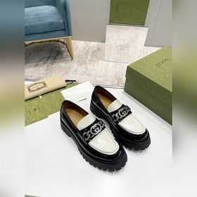 Gucci Лоферы на толстой подошве Материал： кожа бычка с открытым к
