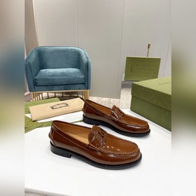 Лоферы Gucci Материал： кожа бычка с открытым краем Внутренняя под