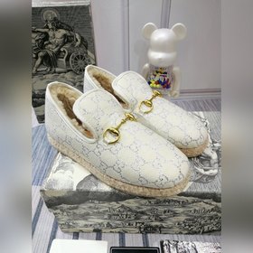 GUCCI, последние модели с подиума, меховые туфли, высококачествен