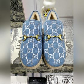 GUCCI, последние модели с подиума, меховые туфли, высококачествен
