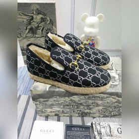 GUCCI, последние модели с подиума, меховые туфли, высококачествен