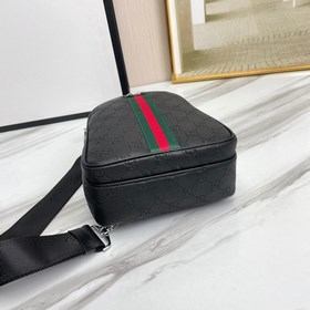 Модель сумки на грудь： 323# Оригинальный товар GUCCI, популярная 