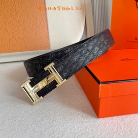 Hermes Оригинальный ремень Hermes, ширина 3,8 см, импортная кожа,