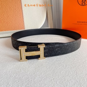 Hermes Оригинальный ремень Hermes, ширина 3,8 см, импортная кожа,