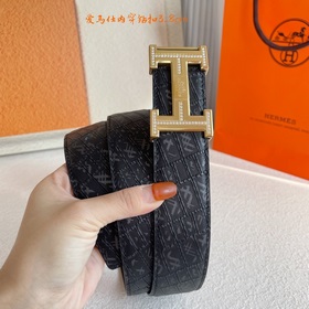 Hermes Оригинальный ремень Hermes, ширина 3,8 см, импортная кожа,