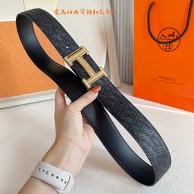 Hermes Оригинальный ремень Hermes, ширина 3,8 см, импортная кожа,