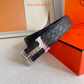 Hermes】Оригинальный ремень Hermes, ширина 3,8 см, импортный кожан