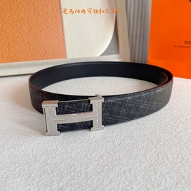 Hermes】Оригинальный ремень Hermes, ширина 3,8 см, импортный кожан