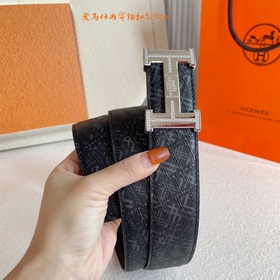 Hermes】Оригинальный ремень Hermes, ширина 3,8 см, импортный кожан