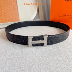 Hermes】Оригинальный ремень Hermes, ширина 3,8 см, импортный кожан