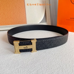 Hermes】Оригинальный ремень Hermes, ширина 3,8 см, импортный кожан