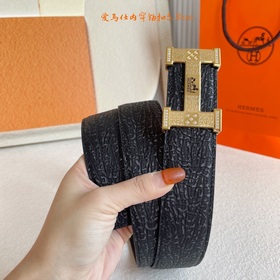 Hermes】Оригинальный ремень Hermes, ширина 3,8 см, импортный кожан