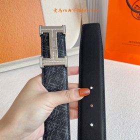 Hermes】Оригинальный ремень Hermes, ширина 3,8 см, импортный кожан