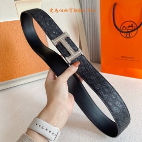 Hermes】Оригинальный ремень Hermes, ширина 3,8 см, импортный кожан