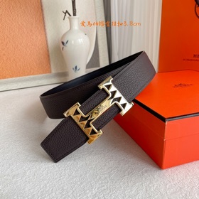 Hermes】Оригинальный ремень Hermes, ширина 3,8 см, импортная кожа,
