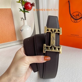 Hermes】Оригинальный ремень Hermes, ширина 3,8 см, импортная кожа,