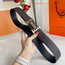 Hermes】Оригинальный ремень Hermes, ширина 3,8 см, импортная кожа,