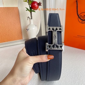 Hermes】Оригинальный ремень Hermes, ширина 3,8 см, импортная кожа,