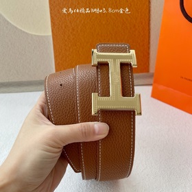Hermes】Оригинальный ремень Hermes, ширина 3,8 см, импортная кожа,