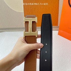 Hermes】Оригинальный ремень Hermes, ширина 3,8 см, импортная кожа,