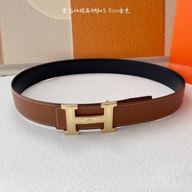 Hermes】Оригинальный ремень Hermes, ширина 3,8 см, импортная кожа,