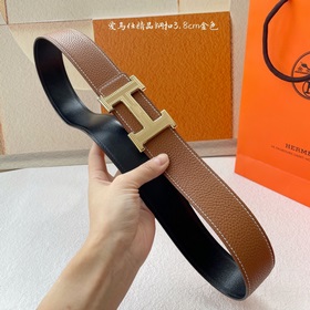 Hermes】Оригинальный ремень Hermes, ширина 3,8 см, импортная кожа,