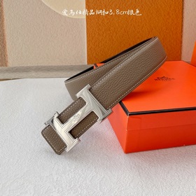 Hermes Оригинальный ремень Hermes, ширина 3,8 см, импортная кожа,