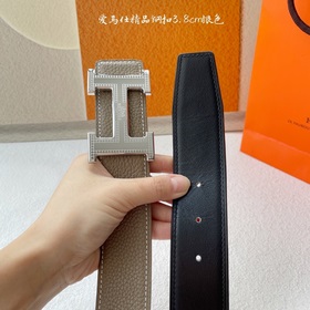 Hermes Оригинальный ремень Hermes, ширина 3,8 см, импортная кожа,