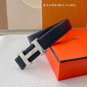 Hermes】Оригинальный ремень Hermes, ширина 3,8 см, импортная кожа,