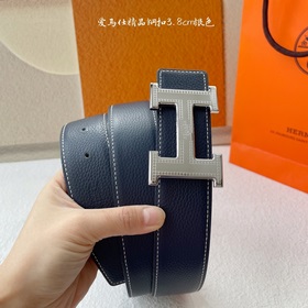 Hermes】Оригинальный ремень Hermes, ширина 3,8 см, импортная кожа,