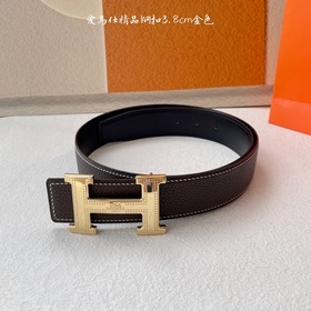 Hermes】Оригинальный ремень Hermes, ширина 3,8 см, импортная кожа,
