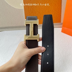 Hermes】Оригинальный ремень Hermes, ширина 3,8 см, импортная кожа,