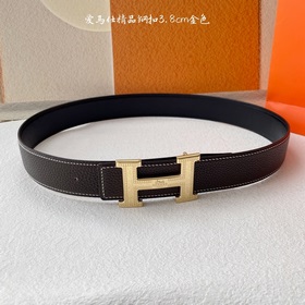 Hermes】Оригинальный ремень Hermes, ширина 3,8 см, импортная кожа,