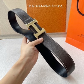Hermes】Оригинальный ремень Hermes, ширина 3,8 см, импортная кожа,