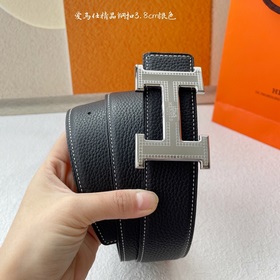 Hermes】Оригинальный ремень Hermes, ширина 3,8 см, импортная кожа,