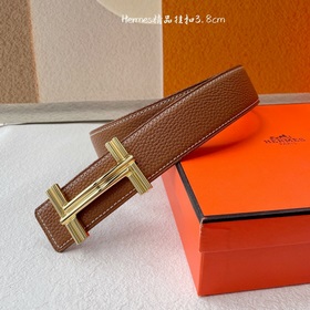 Hermes】Оригинальный ремень Hermes, ширина 3,8 см, импортная кожа,