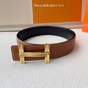 Hermes】Оригинальный ремень Hermes, ширина 3,8 см, импортная кожа,
