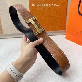 Hermes】Оригинальный ремень Hermes, ширина 3,8 см, импортная кожа,