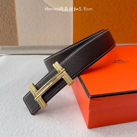 Hermes Оригинальный ремень Hermes, ширина 3,8 см, импортная кожа,
