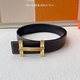 Hermes Оригинальный ремень Hermes, ширина 3,8 см, импортная кожа,